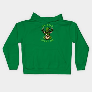 Lucky Charm Deer - St. Patrick's Day Festive Tee Kids Hoodie